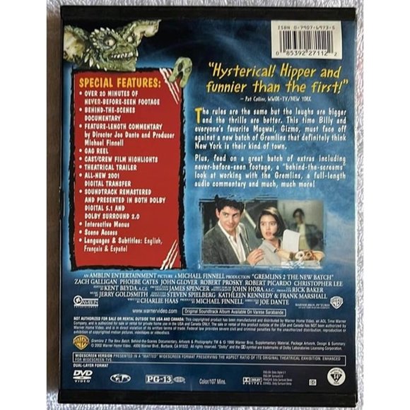 Gremlins 2: The New Batch DVD - Picture 2 of 4